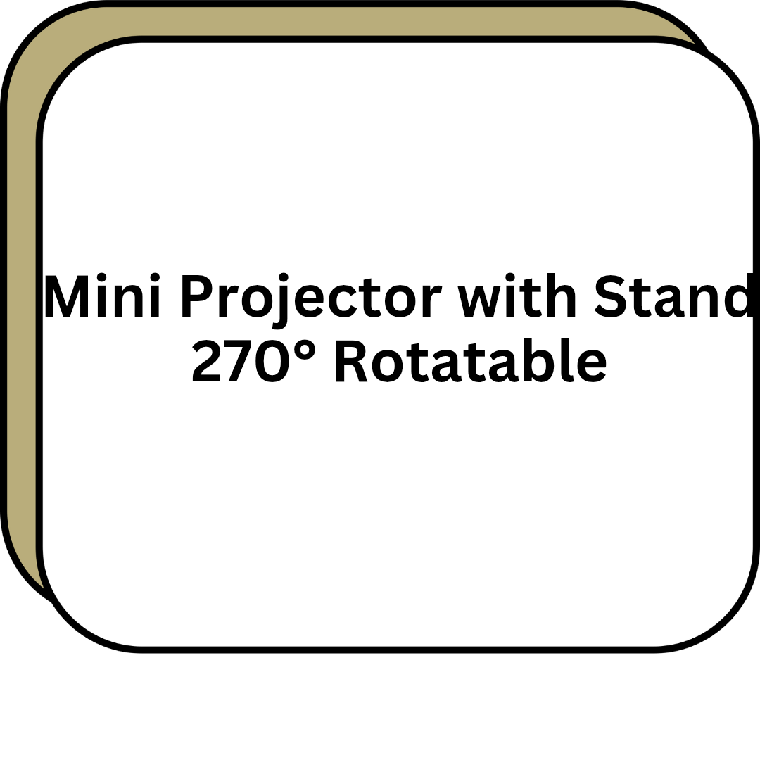 Mini Projector with Stand 270° Rotatable