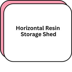 Horizontal Resin Storage Shed