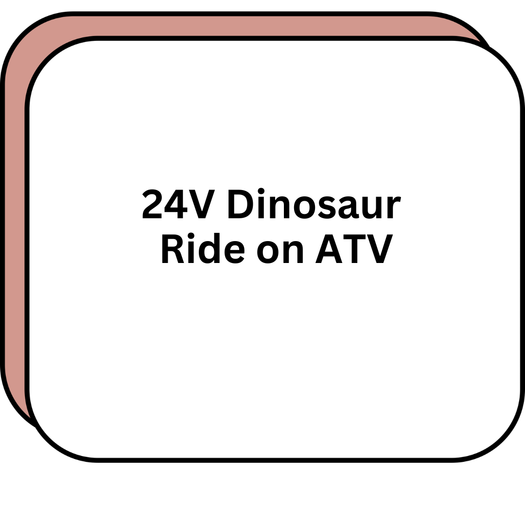 24V Dinosaur Ride on ATV