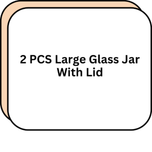 2 PCS Large Glass Jar With Lid