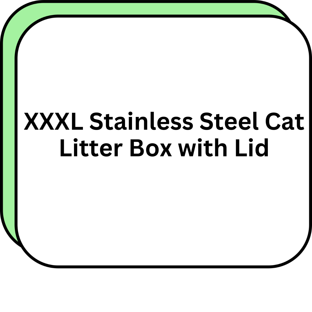 XXXL Stainless Steel Cat Litter Box with Lid