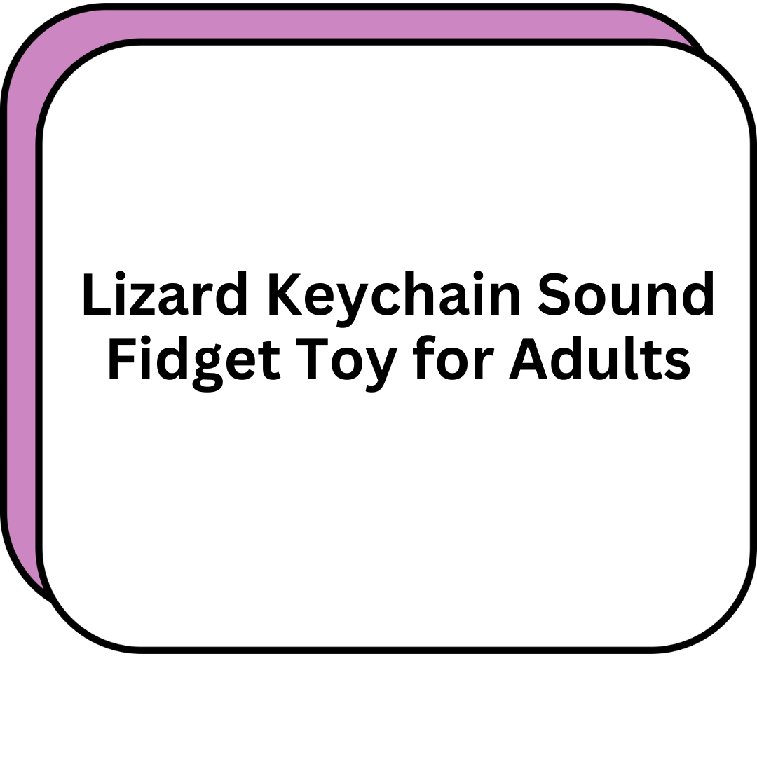 Lizard Keychain Sound Fidget Toy for Adults