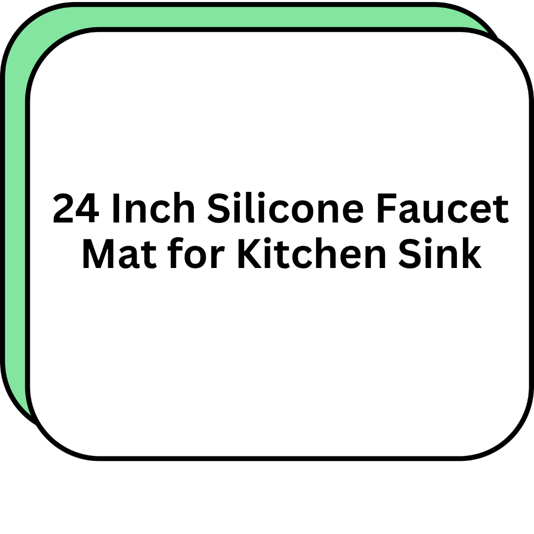 24 Inch Silicone Faucet Mat for Kitchen Sink