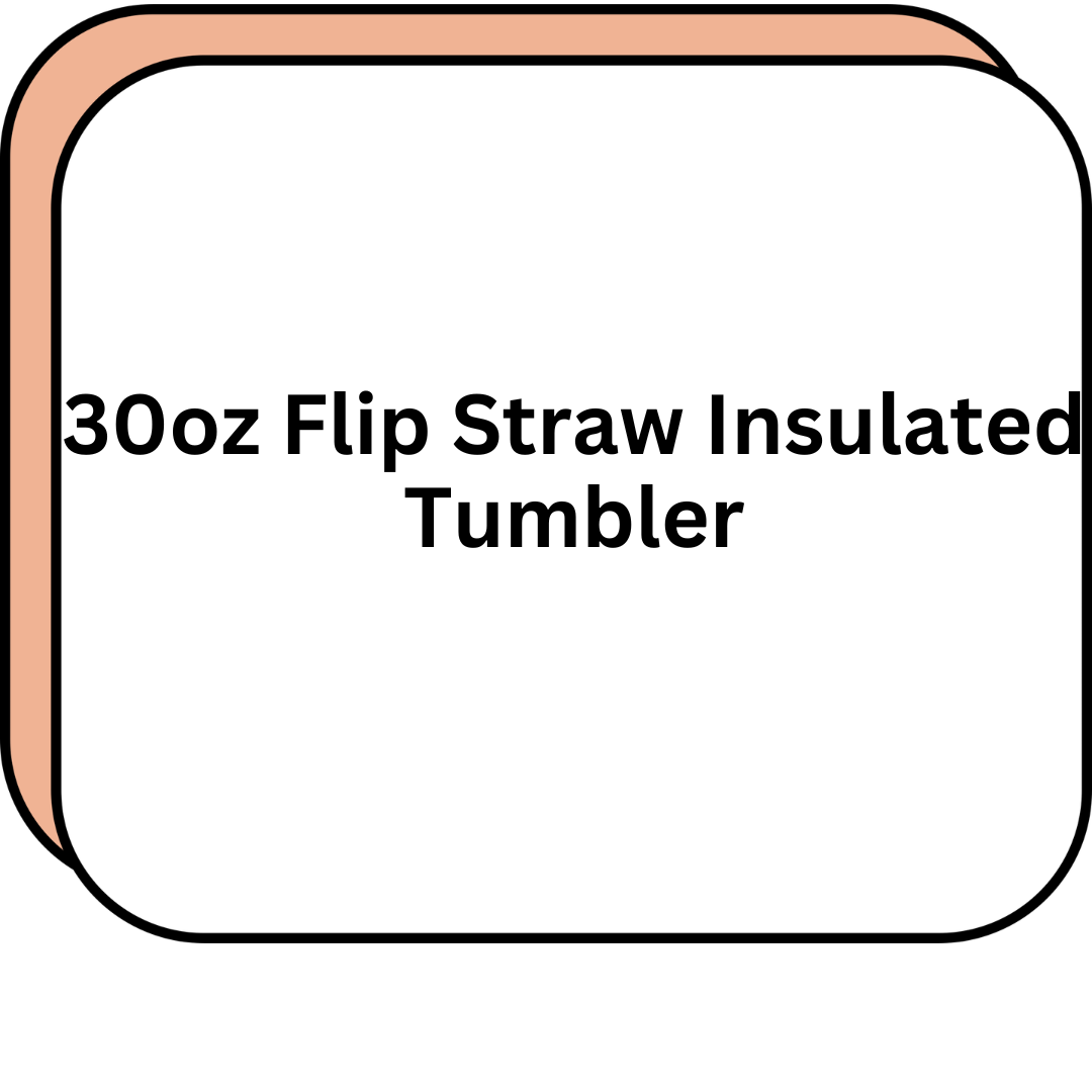 30oz Flip Straw Insulated Tumbler