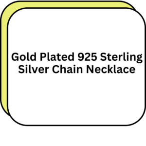 Gold Plated 925 Sterling Silver Chain Necklace