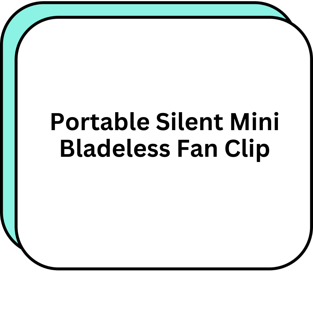 Portable Silent Mini Bladeless Fan Clip