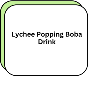 Lychee Popping Boba Drink