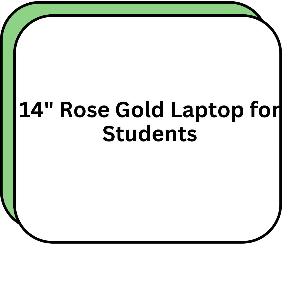 14" Rose Gold Laptop for Students