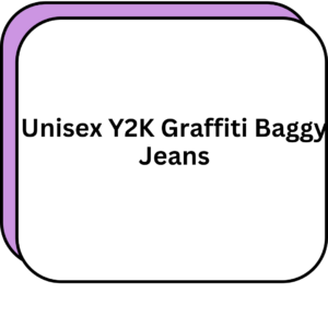 Unisex Y2K Graffiti Baggy Jeans