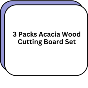 3 Packs Acacia Wood Cutting Board Set