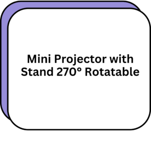 Mini Projector with Stand 270° Rotatable
