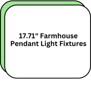 17.71" Farmhouse Pendant Light Fixtures