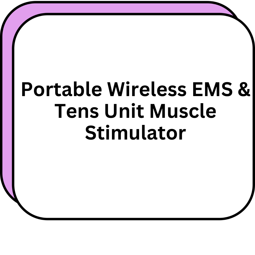 Portable Wireless EMS & Tens Unit Muscle Stimulator