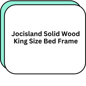Jocisland Solid Wood King Size Bed Frame