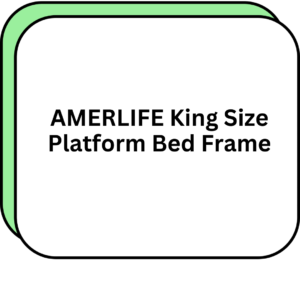 AMERLIFE King Size Platform Bed Frame