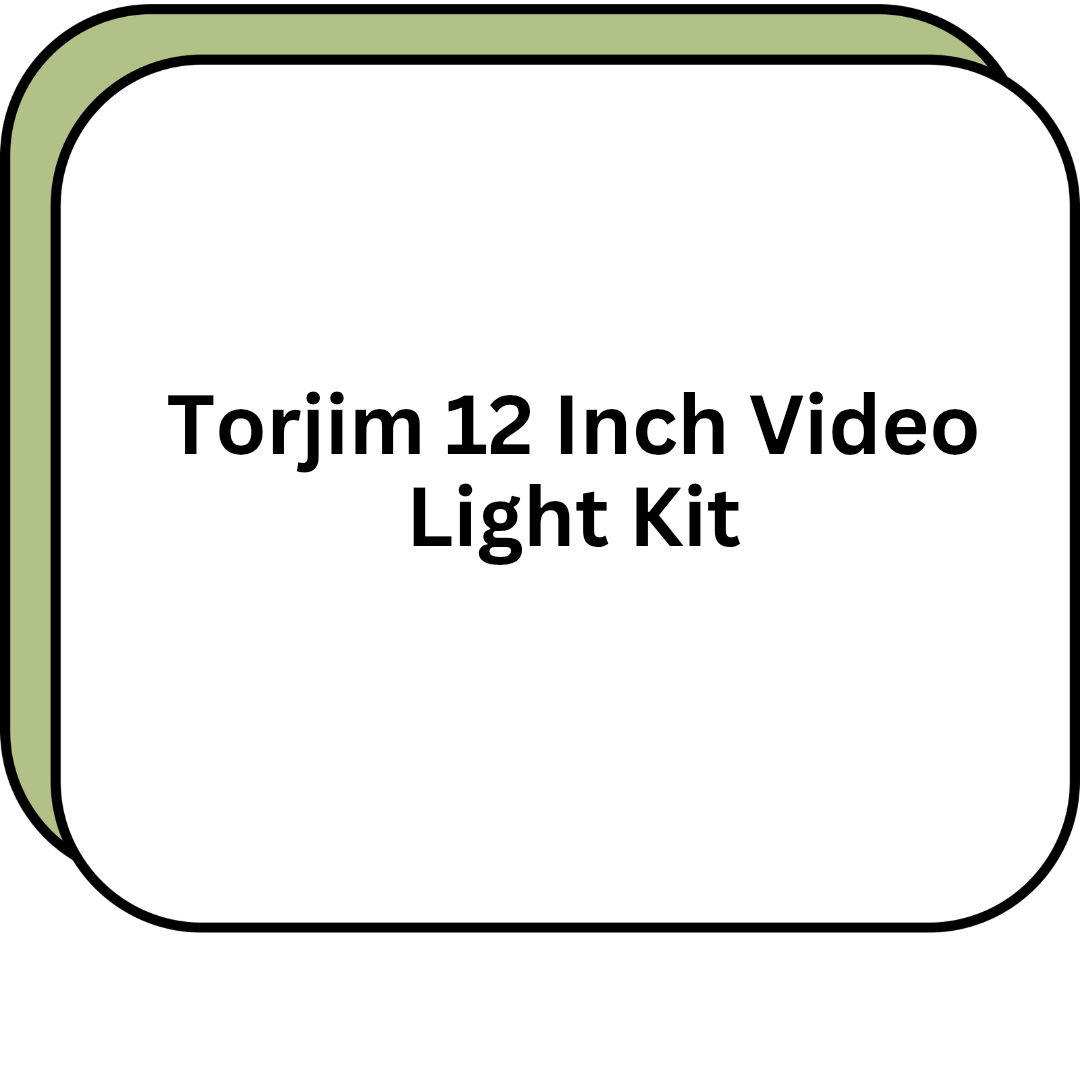Torjim 12 Inch Video Light Kit