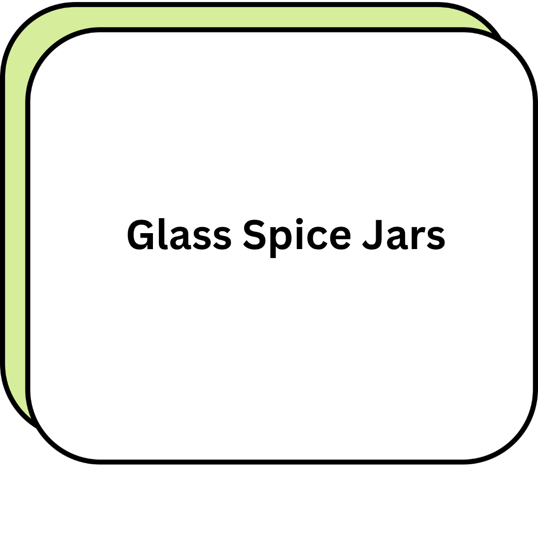 Glass Spice Jars