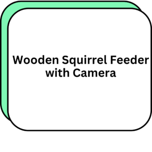 Wooden Squirrel Feeder with Camera
