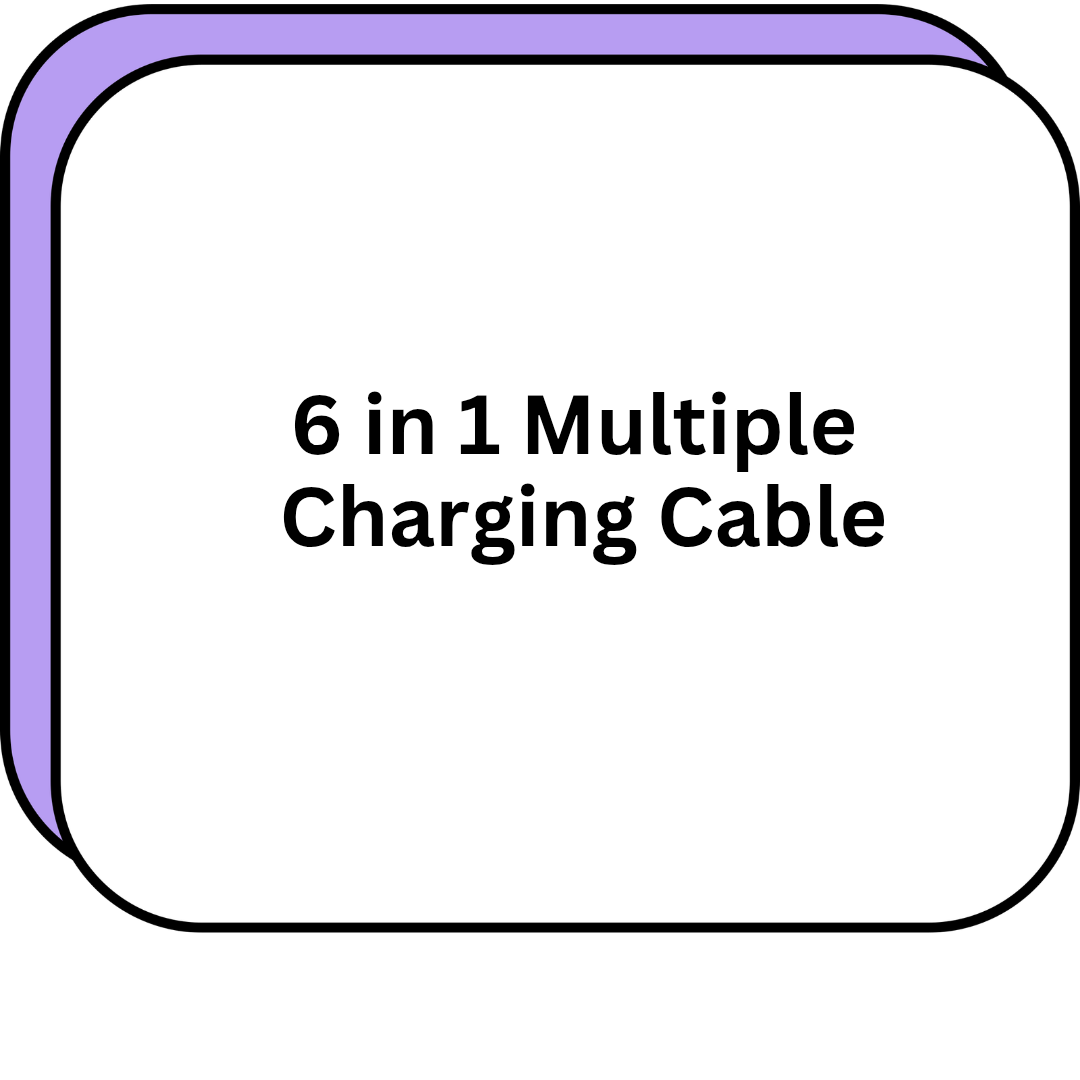 6 in 1 Multiple Charging Cable
