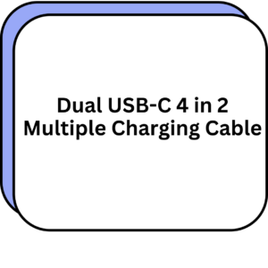Dual USB-C 4 in 2 Multiple Charging Cable