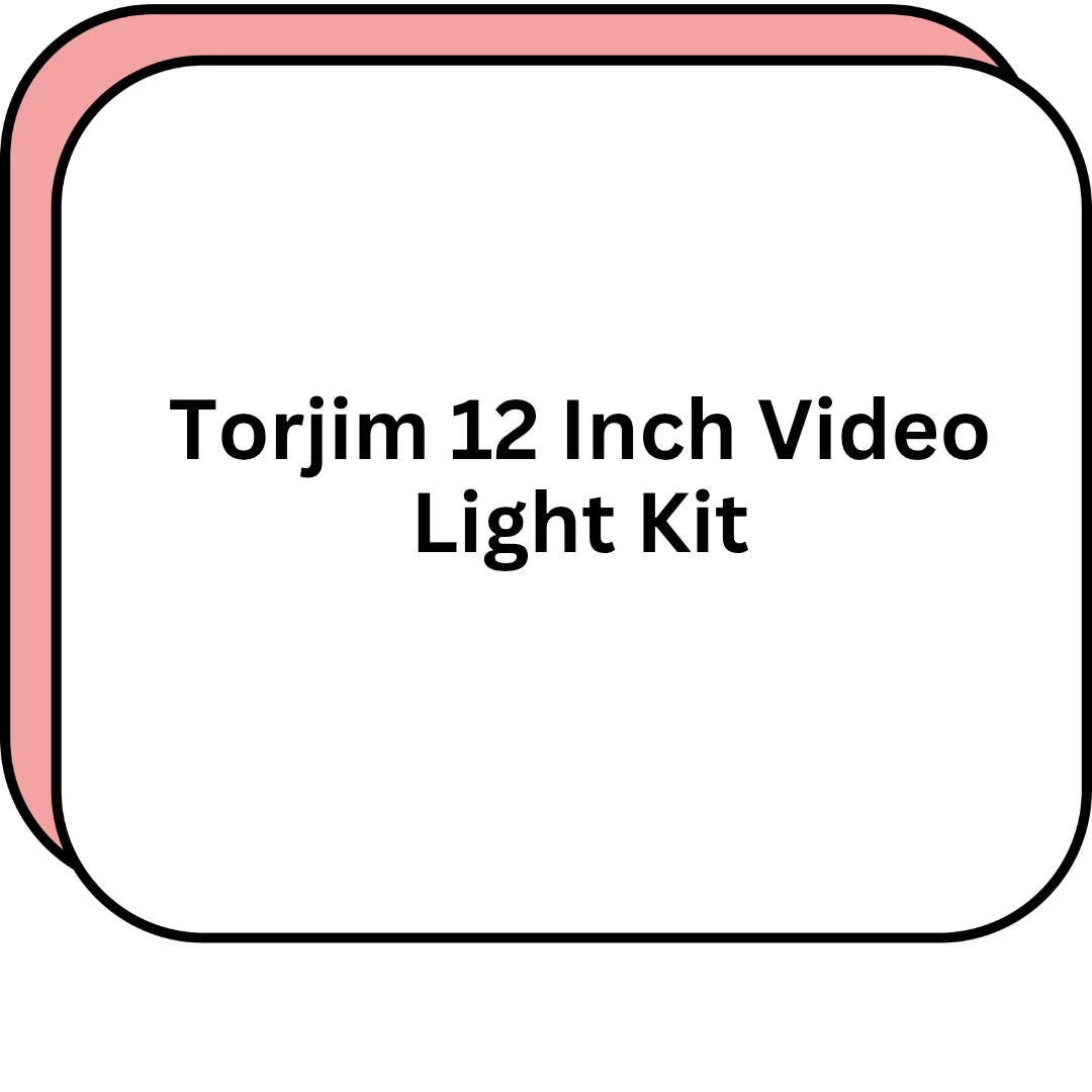 Torjim 12 Inch Video Light Kit