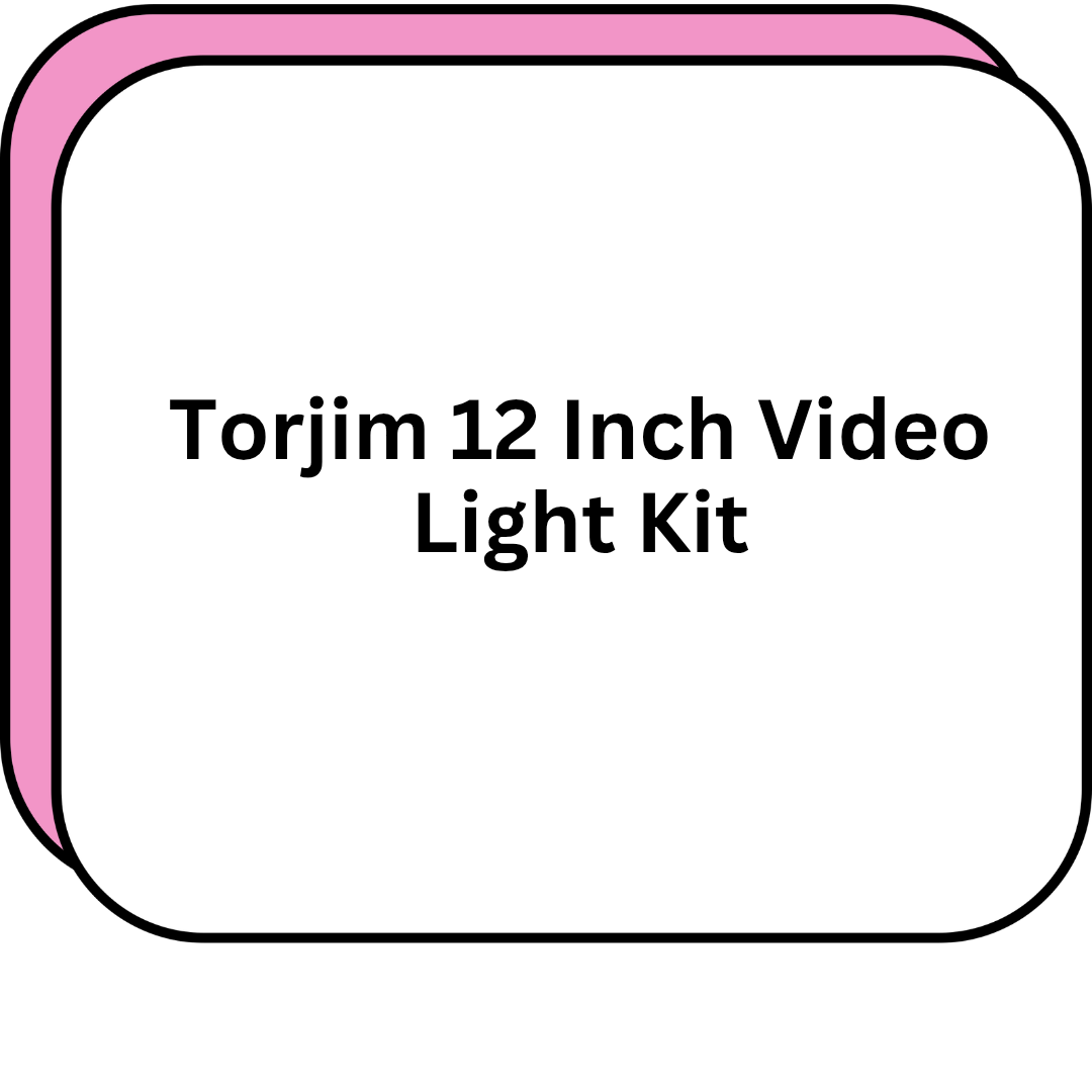 Torjim 12 Inch Video Light Kit