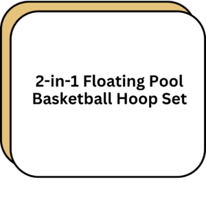 2-in-1 Floating Pool Basketball Hoop Set