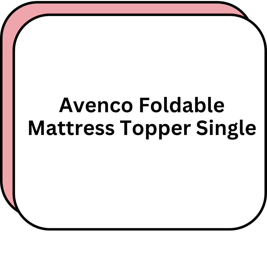 Avenco Foldable Mattress Topper Single