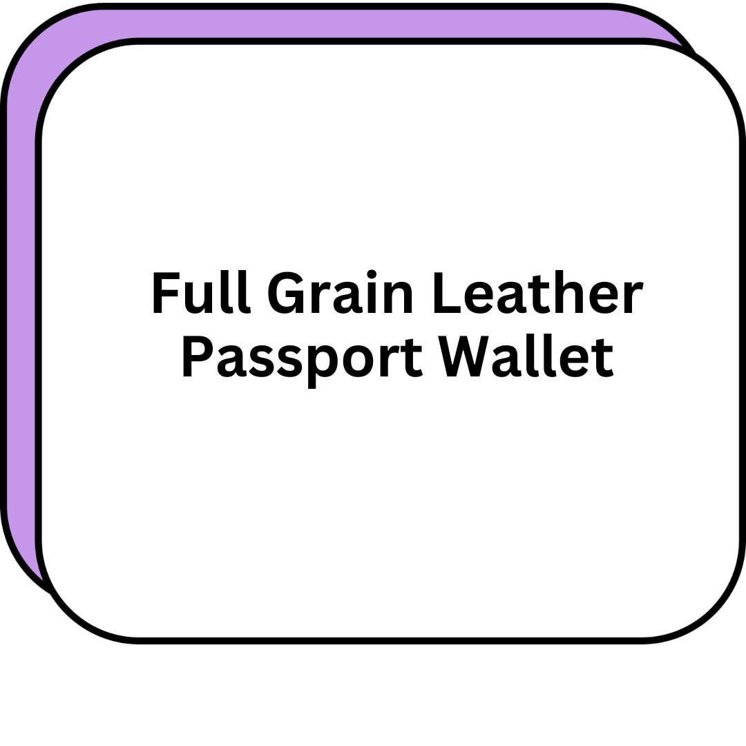 Full Grain Leather Passport Wallet