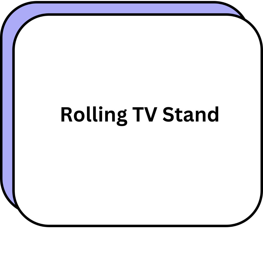 Rolling TV Stand