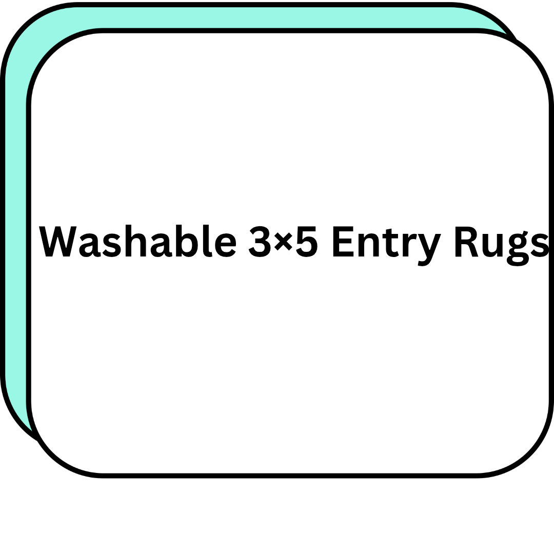 Washable 3x5 Entry Rugs