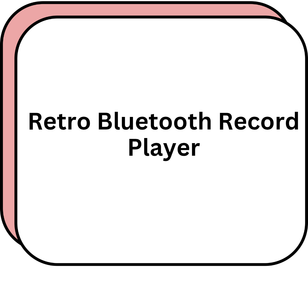 Retro Bluetooth Record Player