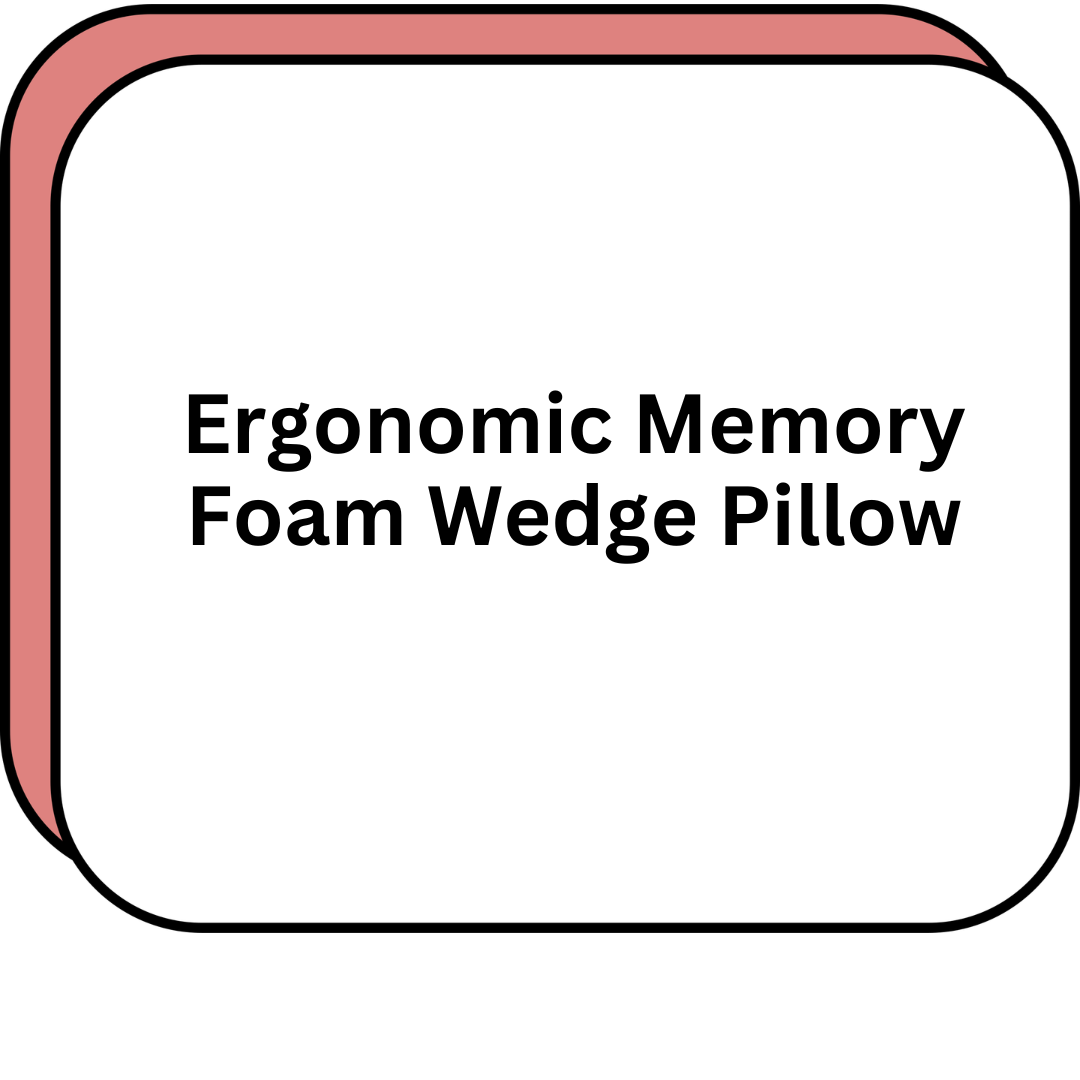 Ergonomic Memory Foam Wedge Pillow