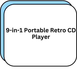9-in-1 Portable Retro CD Player