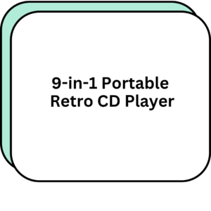 9-in-1 Portable Retro CD Player