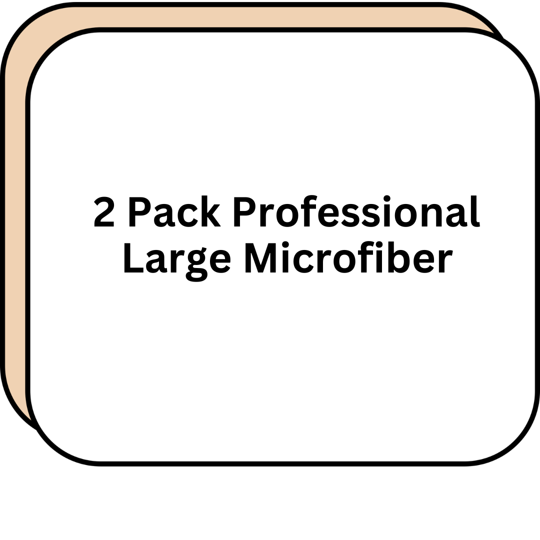 2 Pack Professional Large Microfiber