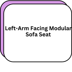 Left-Arm Facing Modular Sofa Seat