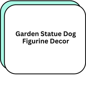 Garden Statue Dog Figurine Decor