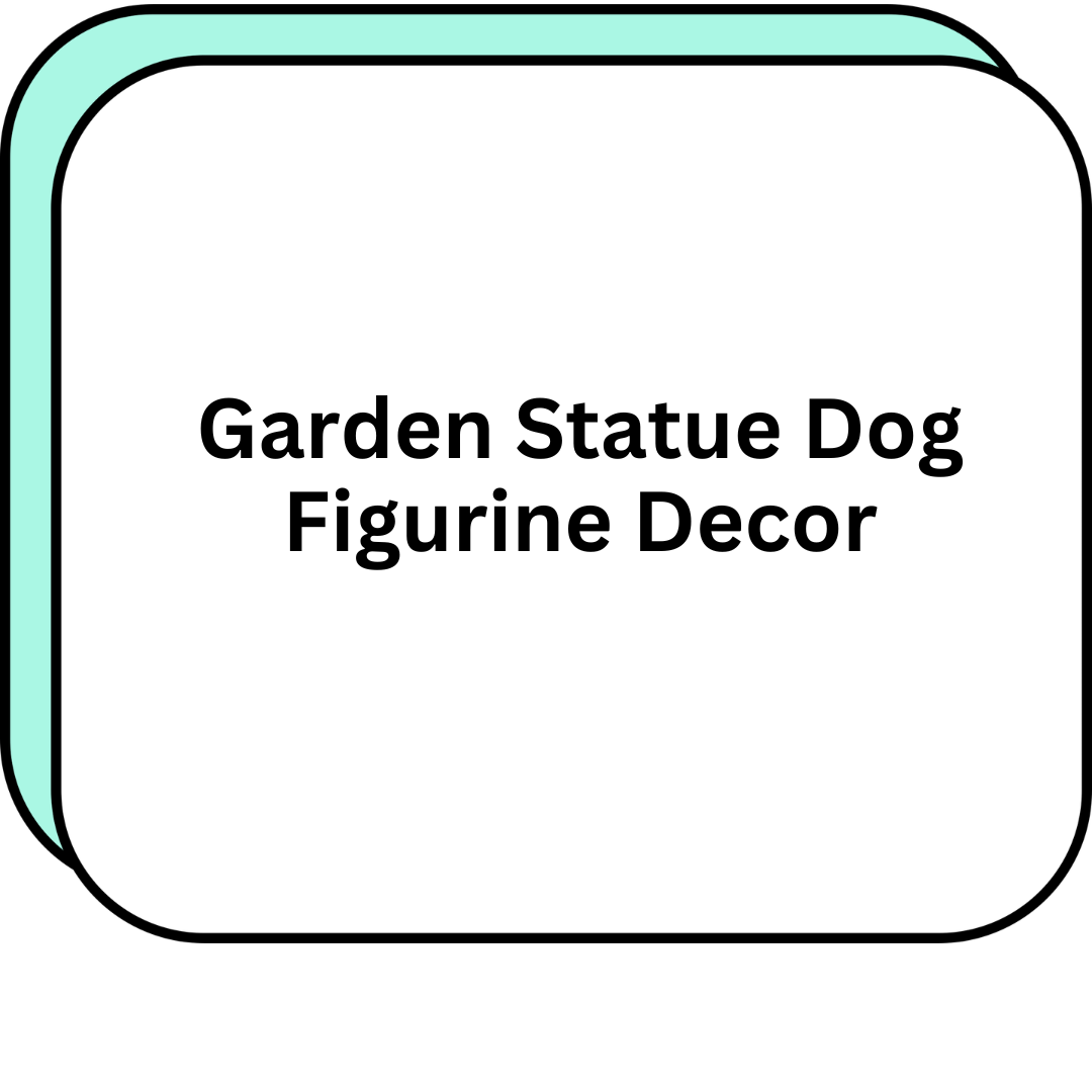 Garden Statue Dog Figurine Decor