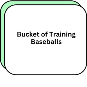 Bucket of Training Baseballs