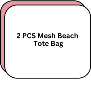 2 PCS Mesh Beach Tote Bag