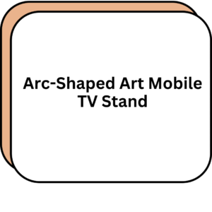 Arc-Shaped Art Mobile TV Stand
