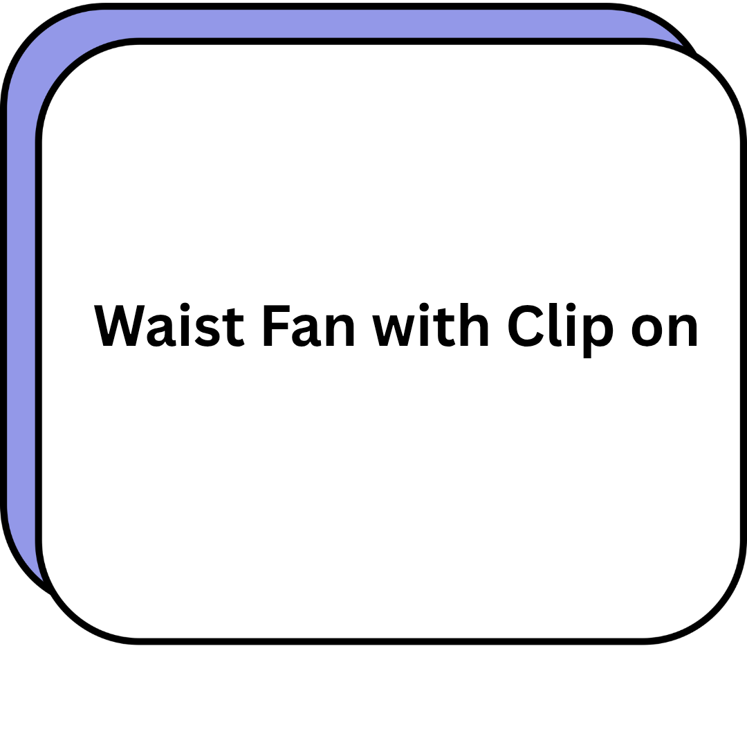 Waist Fan with Clip on