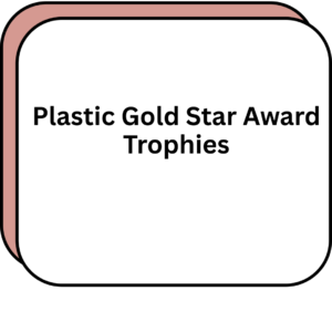 Plastic Gold Star Award Trophies