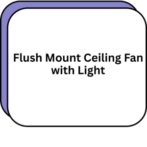 Flush Mount Ceiling Fan with Light