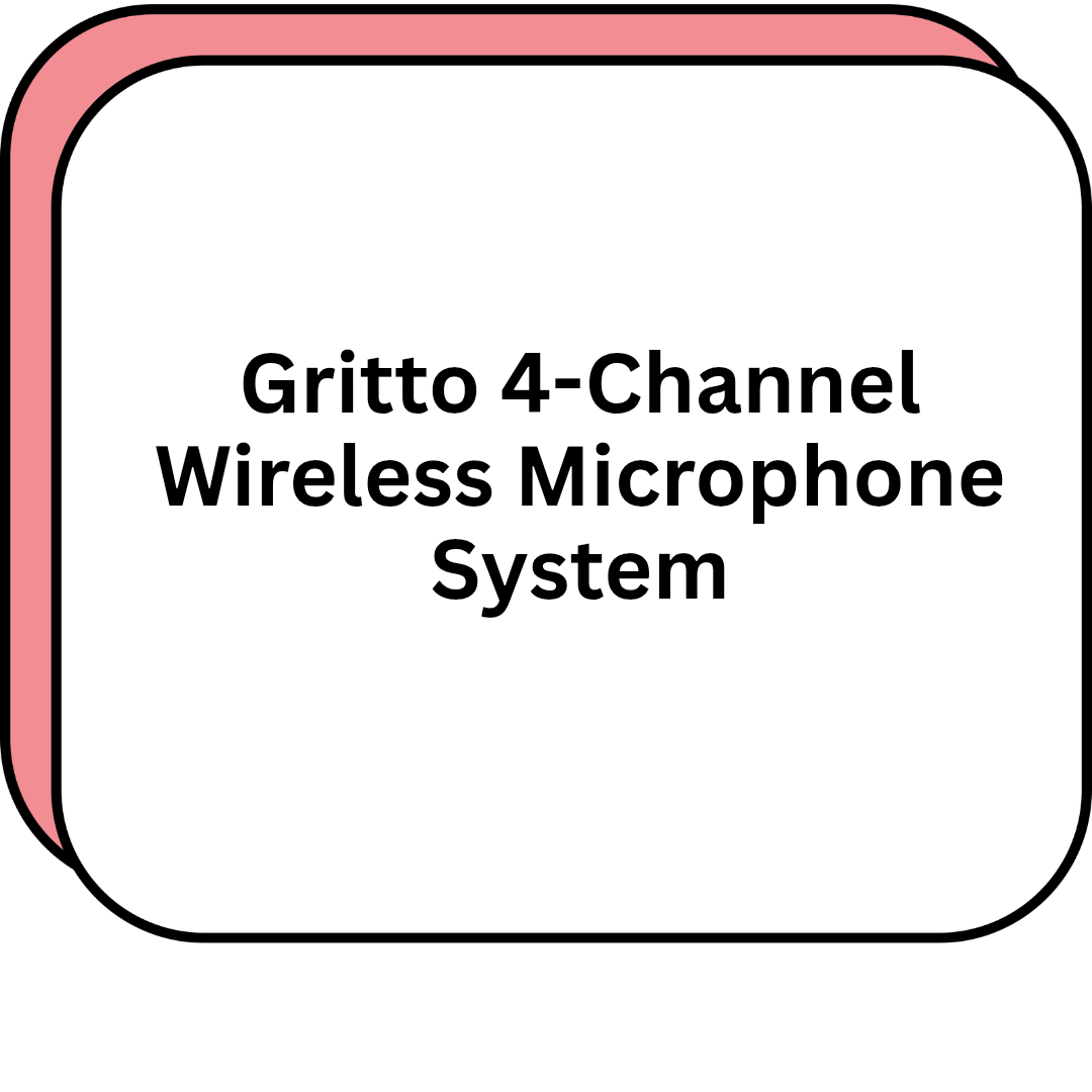 Gritto 4-Channel Wireless Microphone System