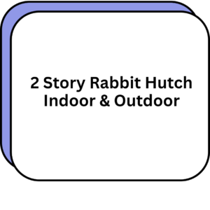 2 Story Rabbit Hutch Indoor & Outdoor