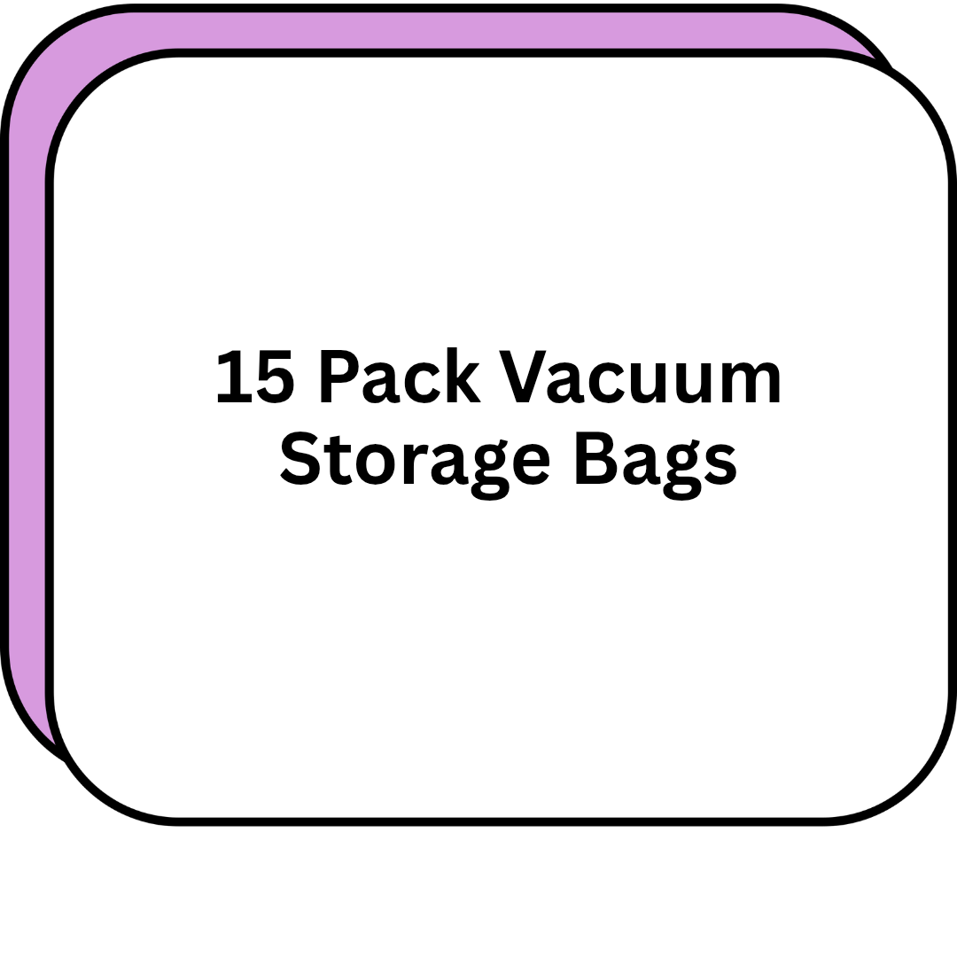 15 Pack Vacuum Storage Bags