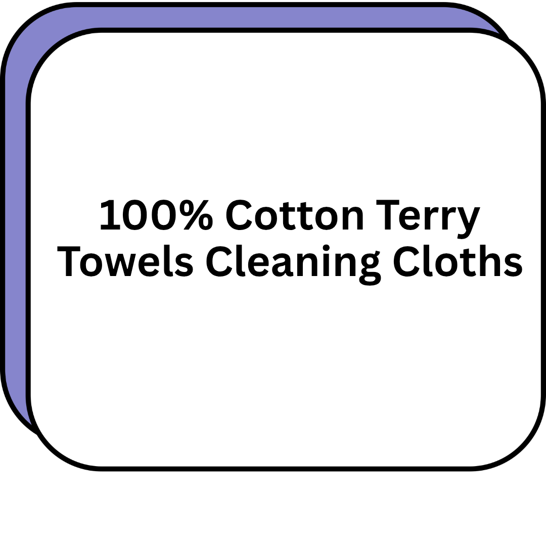 100% Cotton Terry Towels Cleaning Cloths
