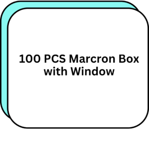 100 PCS Marcron Box with Window